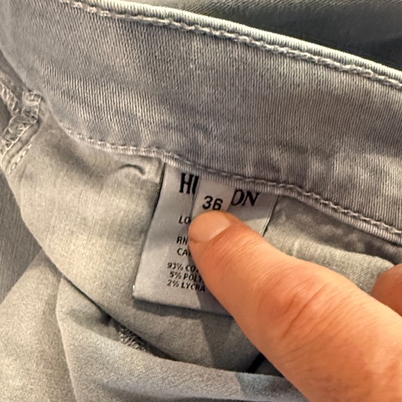 Hudson Jeans Men's Straight Light Blue Denim - Picture 3 of 4